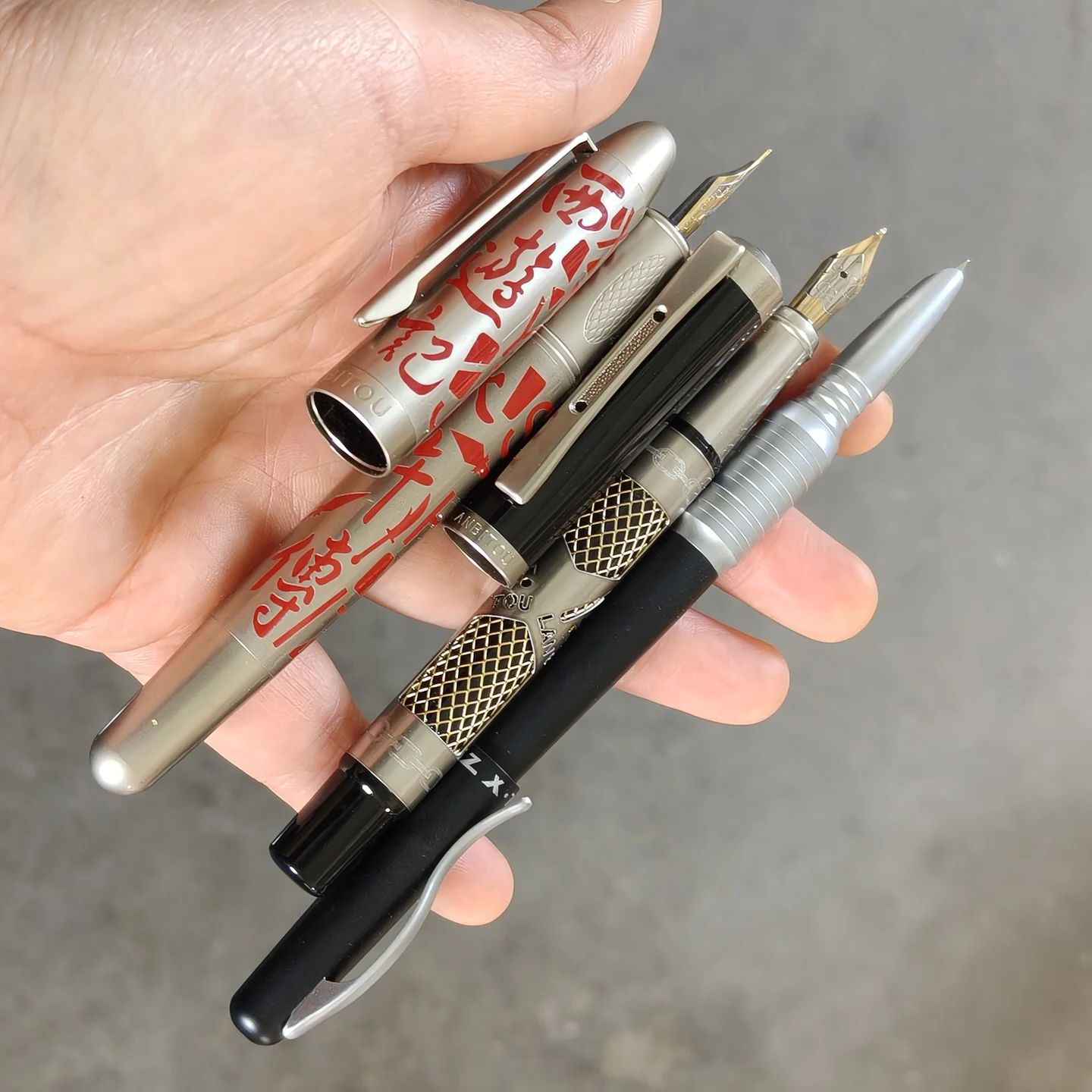 Vintage Collectible Pens - 3pens Eski Vintage Nadir Dolma Kalemler,