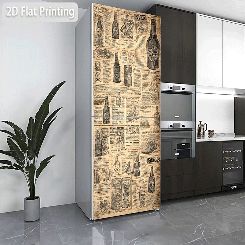 Collectible Vintage Newspapers - Buzdolabı Çıkartması, Buzdolabı/Bulaşık Makinesi Çıkartması, Vintage