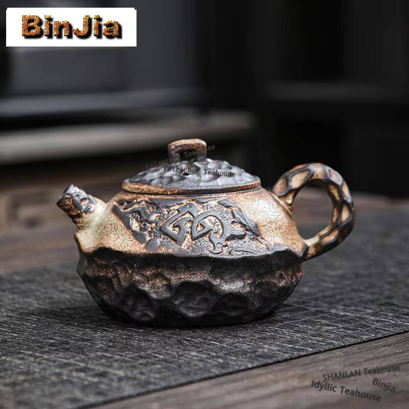 Vintage Collectible Accessories - Japon eski kaya çamur demlik eski