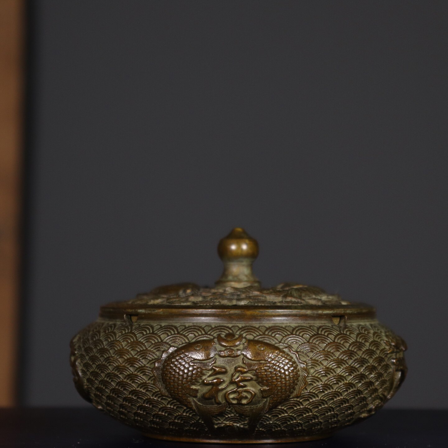 Vintage Collectible Ashtrays - Antika Saf Bakır Çift Balık Küllük