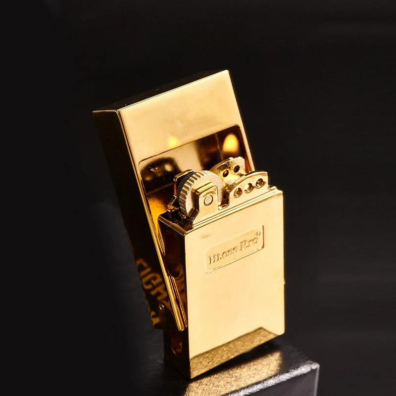 Vintage Collectible Accessories - Retro Klasik Taşlı Çakmak Vintage Açık