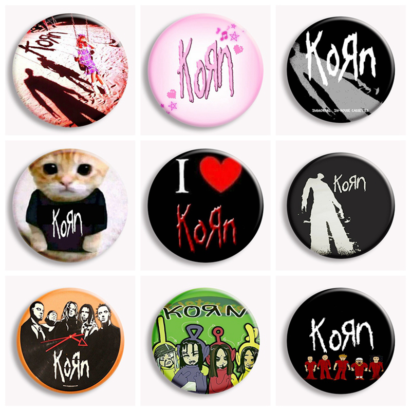 Collectible Vintage Brooches - Hip Hop Korn Müzik Rock Grubu