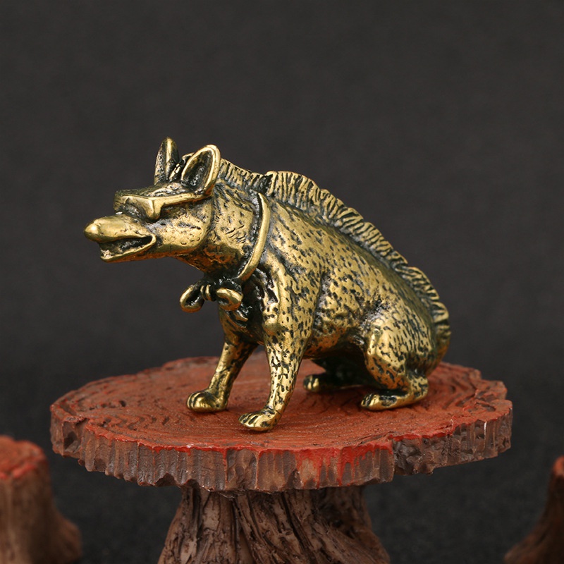 Pirinç Hyaenidae Gözlü Heykel  - Vintage Collectible Accessories incelemesi ve fiyatı