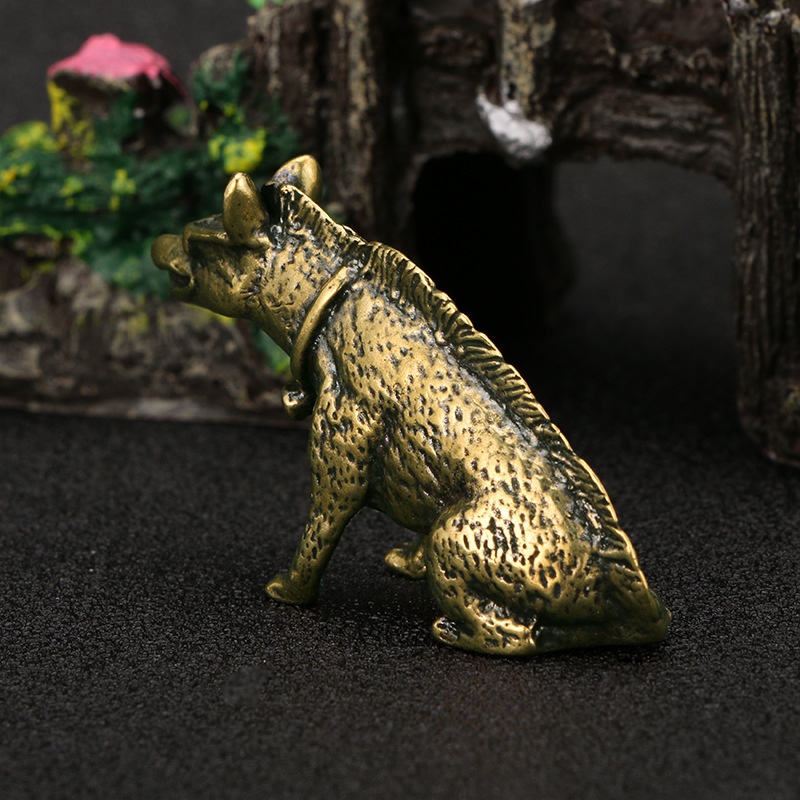 Pirinç Hyaenidae Gözlü Heykel  - Vintage Collectible Accessories incelemesi ve fiyatı