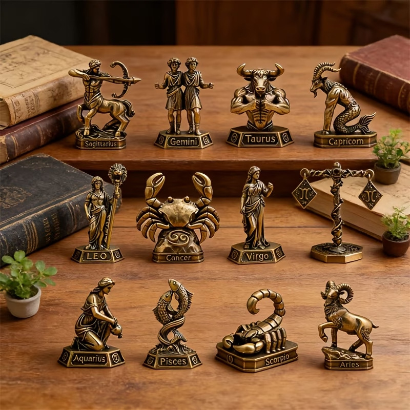 El Yapımı Pirinç Burç Süsleri  - Vintage Collectible Figures incelemesi ve fiyatı