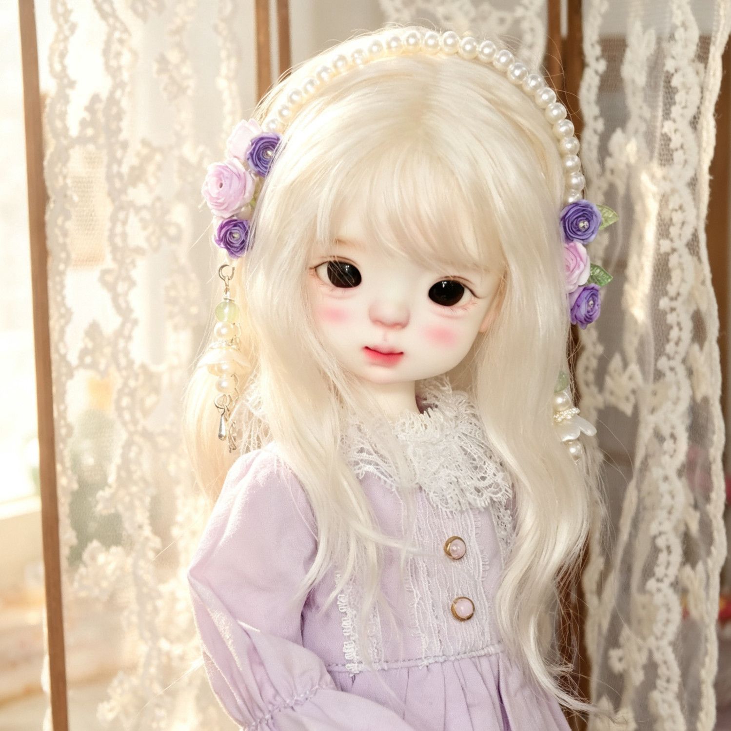 El Yapımı İnci Çiçekli Bebek S - Vintage Collectible Accessories incelemesi ve fiyatı
